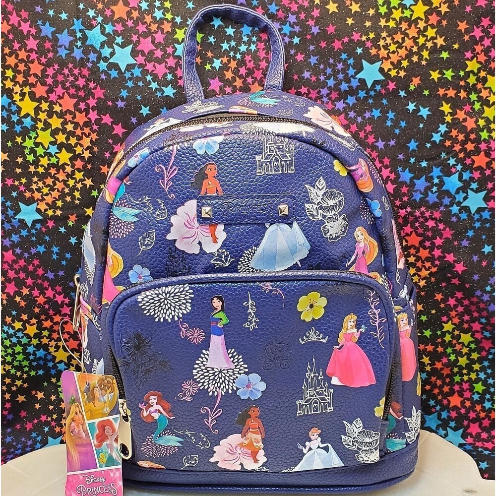Disney Princess 10" Mini Backpack with All Over Print by Fast Forwarding